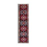 Tapis de coureur multicolore turc 90 cm x 337 cm