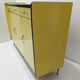 Vintage in-row sideboard in yellow formica