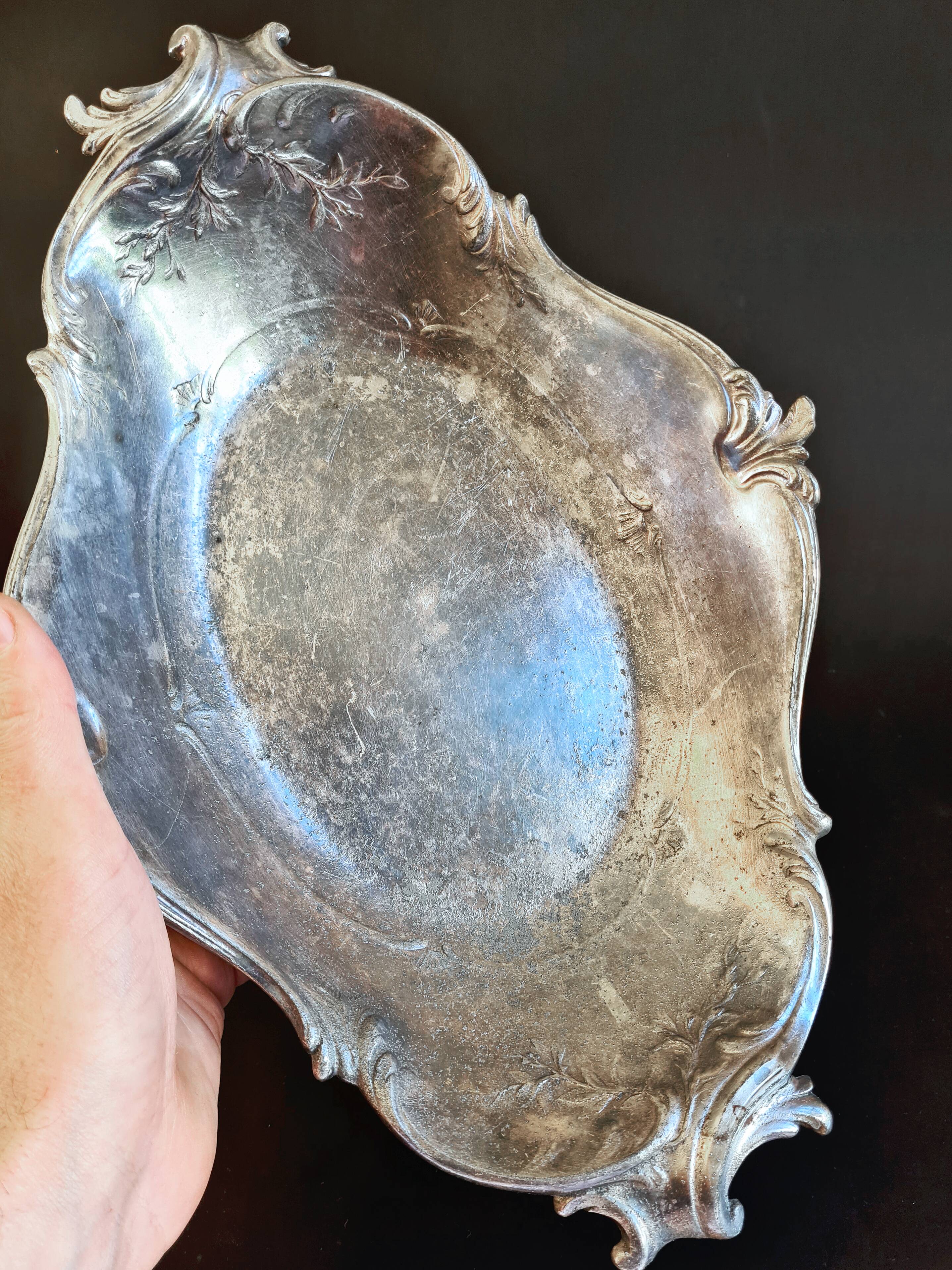Elegant “Cristofle” Louis XV style bread basket – Gall silver-plated metal