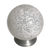 Ancien plafonnier boule verre blanc