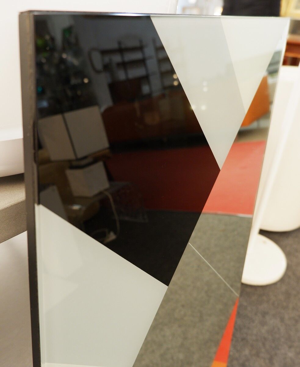 Wall mirror by Eugenio Carmi for the Morphos collection, Acerbis International. - 80s 44x110cm