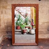 Carved wooden mirror 149x95cm