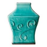 Glazed blue ceramic vase – Celadon style Chinese work