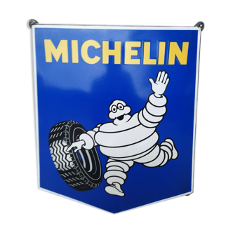 Old enamelled plaque "Michelin Bibendum" 68x80cm