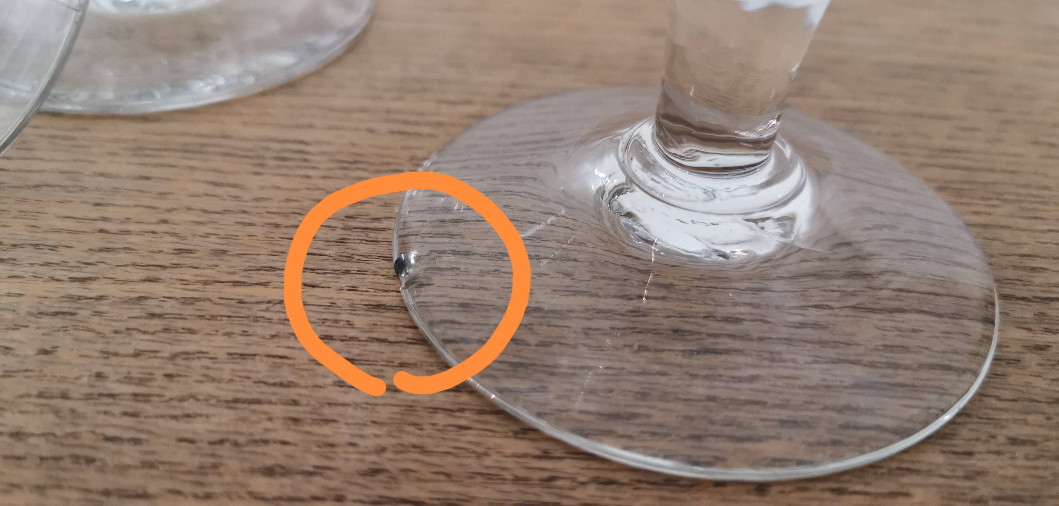 Set of 7 finely engraved vintage wine glasses