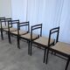 Ensemble de 6 chaises de salle à manger en bois de hêtre vintage / Style scandinave des années 50
