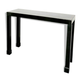 Console table in green lacquer 6 French work from the 70s in the style of Maison Jansen
