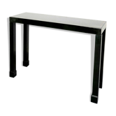 Table Console en laque vert 6 Travail français des années 70 dans le goût de Maison Jansen