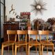 Lot de 4 chaises bistrot vintage Luterma en bois