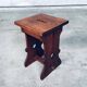 Amsterdam School Design Oak Handle Stool, Netherlands, 1920s