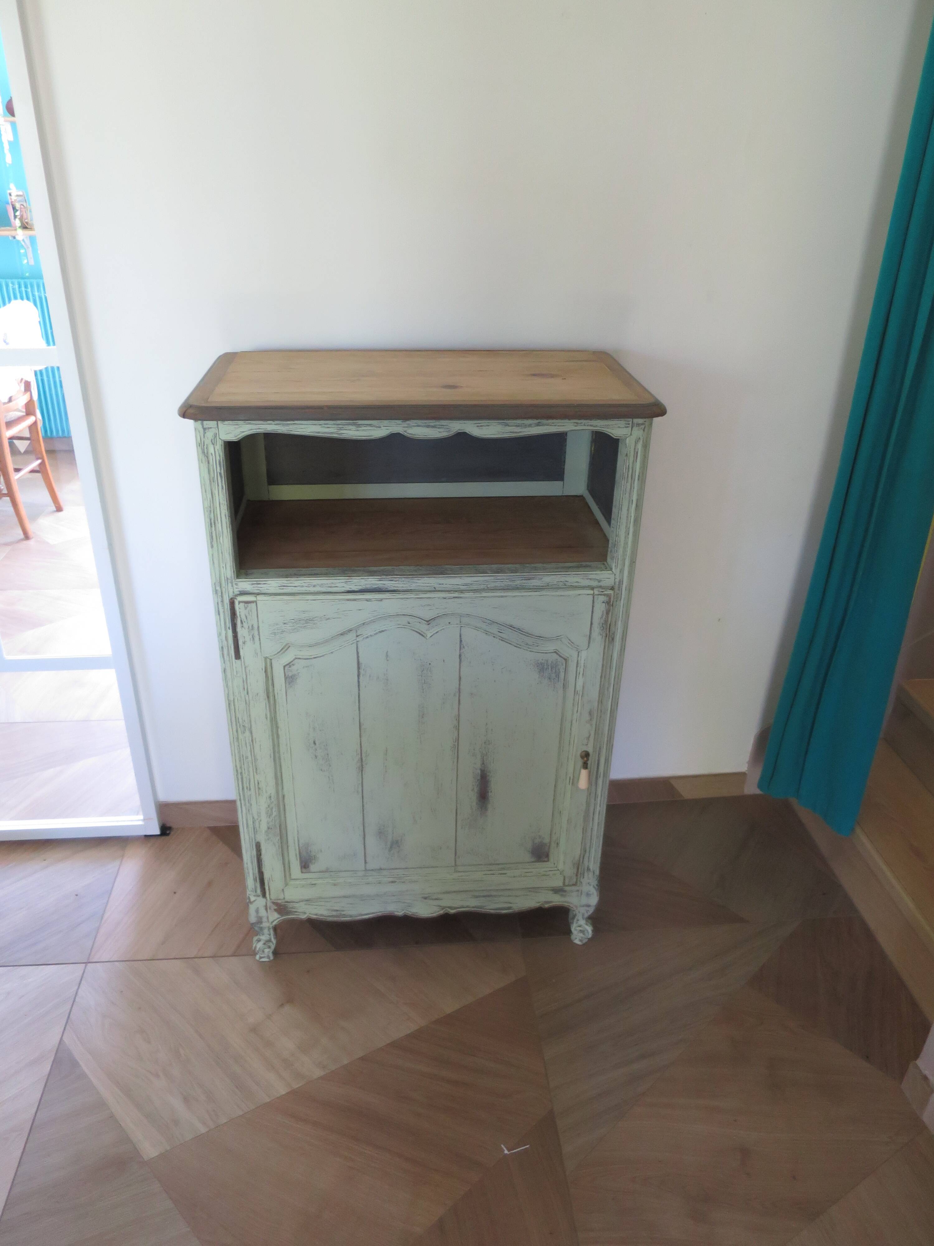 Vintage - Jam cupboard - Low sideboard - Rustic / Shabby chic - Solid wood