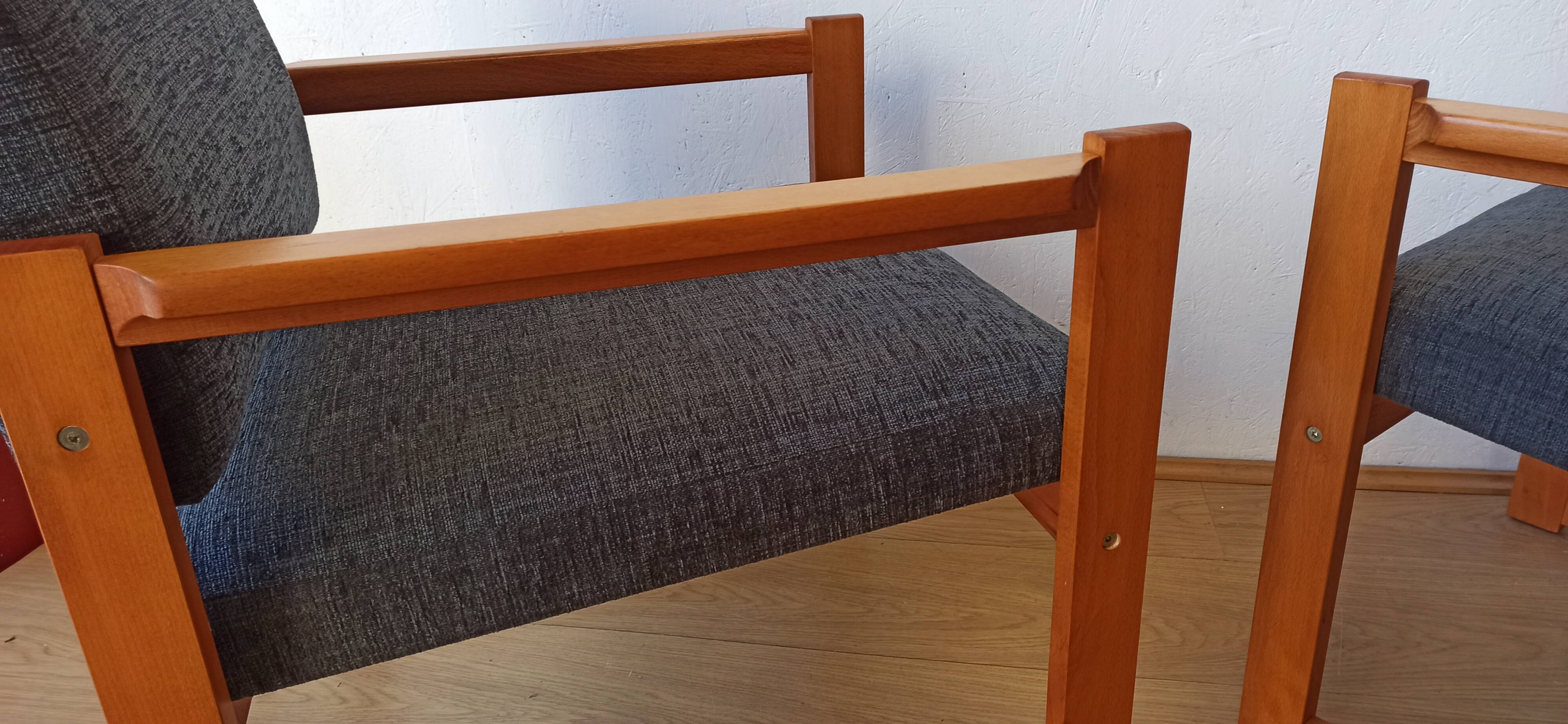 Fauteuils vintage 1970. Ensemble de 2.
