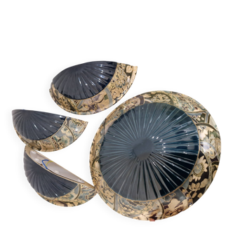 Corro lighting set + 3 ceramic wall sconces from Valaur