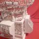 Antique handmade birdcage in metal and wood