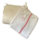 2 large country tea towels in rustic hemp.