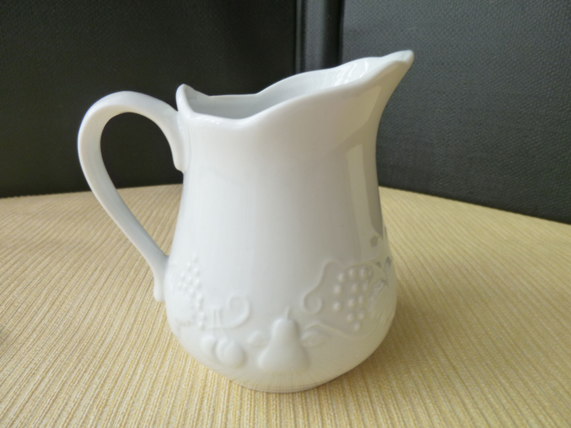 Pichet à Mousse De Lait En Porcelaine - 340 Ml, Couleur Ivoire - Pour Service à Thé, Café, Décoration