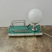 1970s lamp with storage compartment | Acrylic, metal, glass | E14 | Vintage