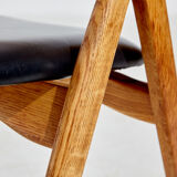 Model 71 oak dining chair by Henning Kjærnulf for Boltings