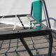 Metal bed  scoubidous green metal