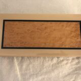 Rectangular mother-of-pearl and brass storage box 1970