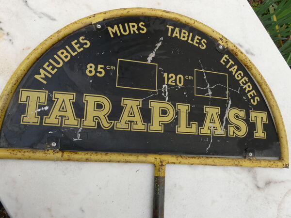 Plaque pancarte en tole double face pour meubles Taraplast