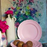 Seven ceramic plates of vintage salins