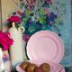 Seven ceramic plates of vintage salins