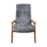 Fauteuil vintage gris, années 1970