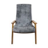 Fauteuil vintage gris, années 1970
