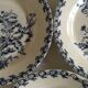 Plate faience of gien beginning 20th décor thistles
