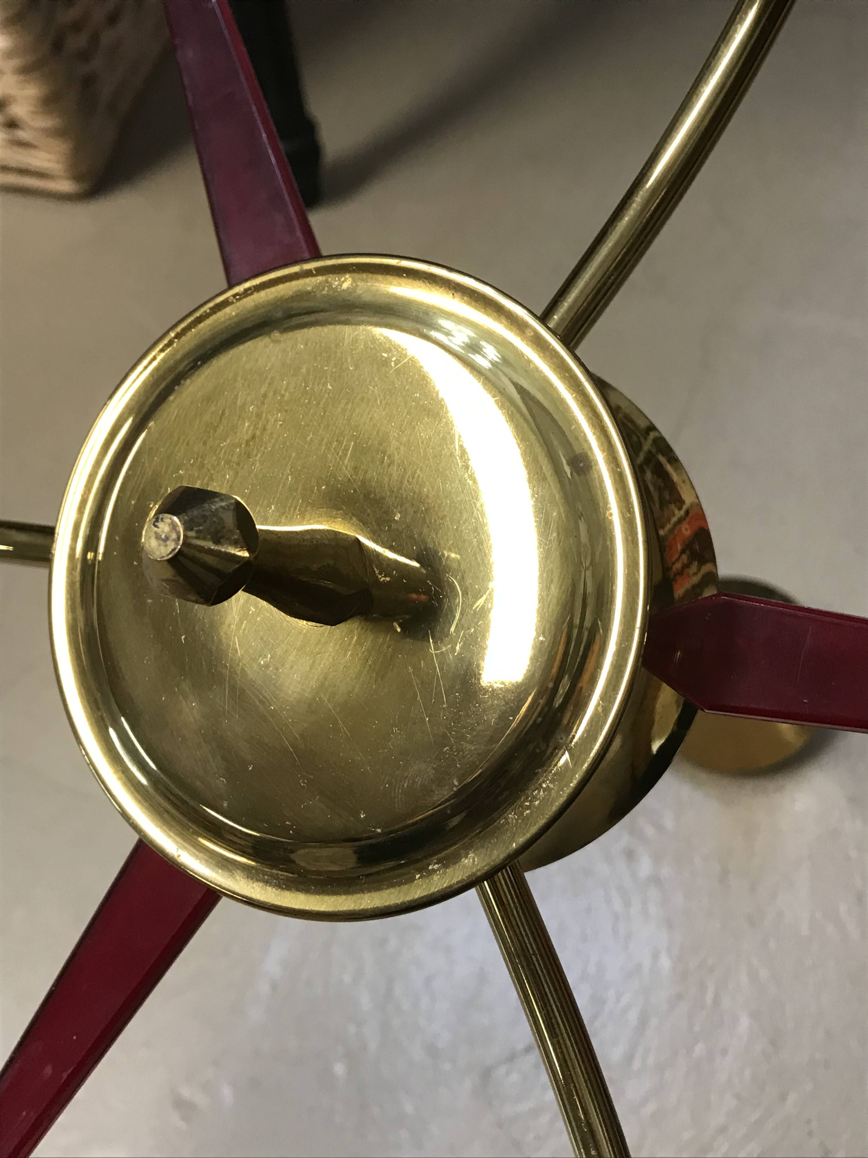 Mid-Century 3 Arm Spider Pendant Light