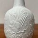 German white porcelain vase from the mid-century with bird motif by Kaiser, 1960s.