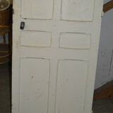 Door with fir shutter slats