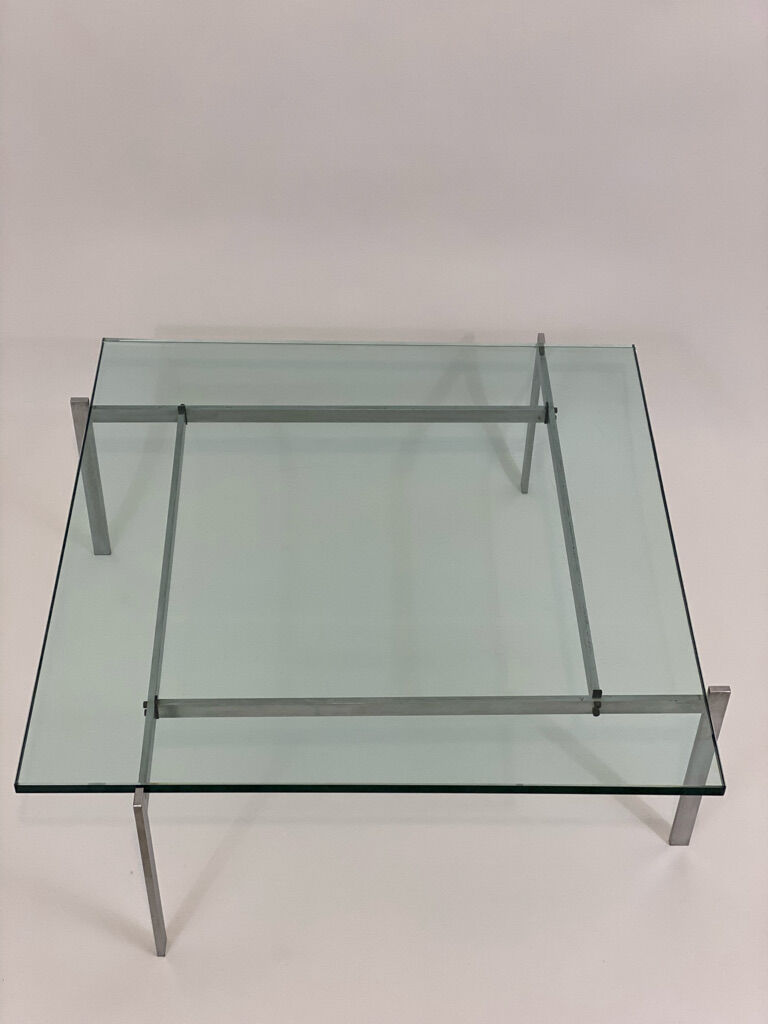 Square coffee table, PK61 model by Poul Kjorholm, edtion E Kold Christensen