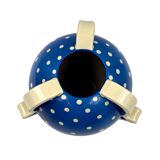 Vase Art Déco en céramique bleue, Rometti, Umbertide Italie années 1930