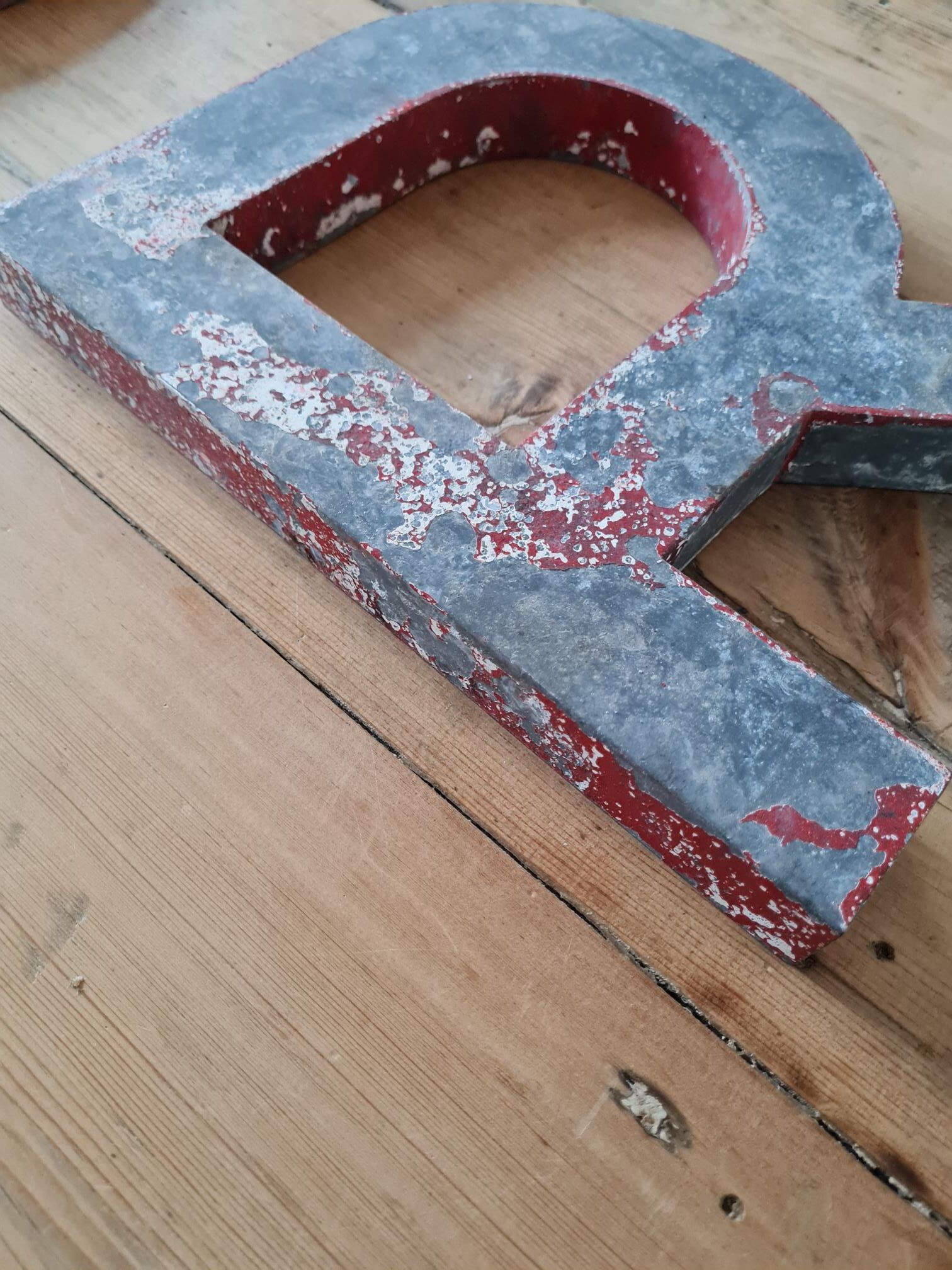 Vintage antique sign letter