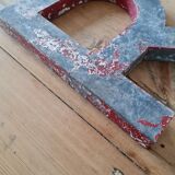 Vintage antique sign letter