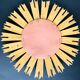Sun mirror in gilded wood diameter 43 cm
