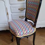 Chair style Louix XV retapissee