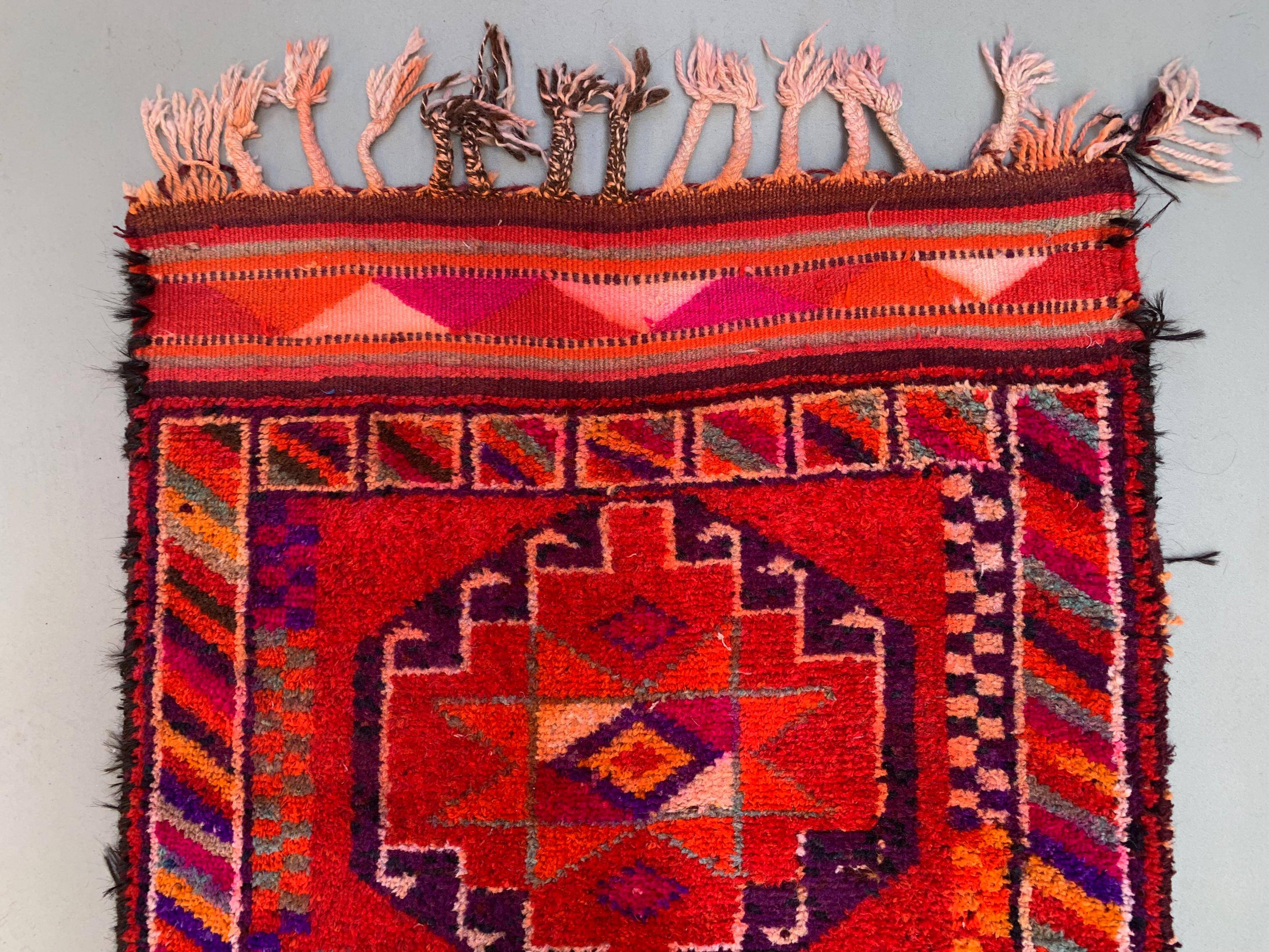 Vintage Turkish  Tribal Runner 417x94 cm veg dye wool rug tribal, handmade