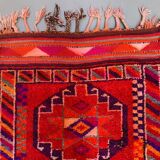 Vintage Turkish  Tribal Runner 417x94 cm veg dye wool rug tribal, handmade