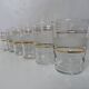 6 white granite blown glasses