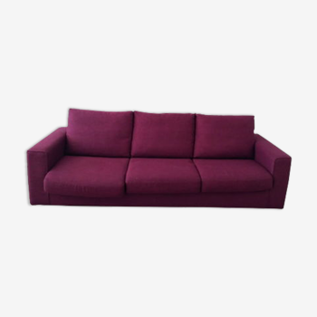 Canape lit poltron e sofa 3 places couleur parme