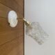 Pair of vintage glass globe wall lights
