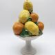 Majolica centrepiece – "Citrus Basket", Italy 1960s
