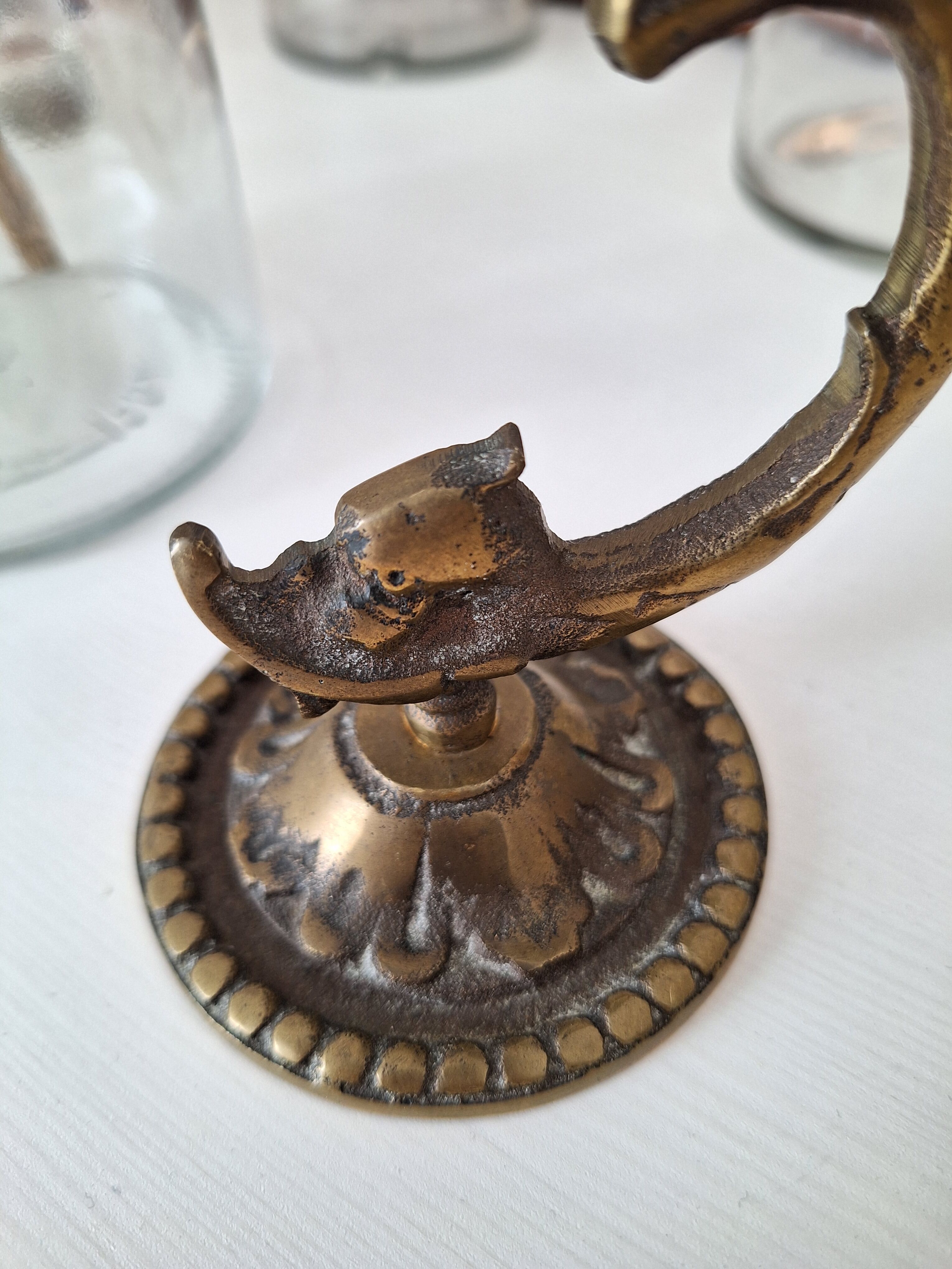 Vintage brass candle holder