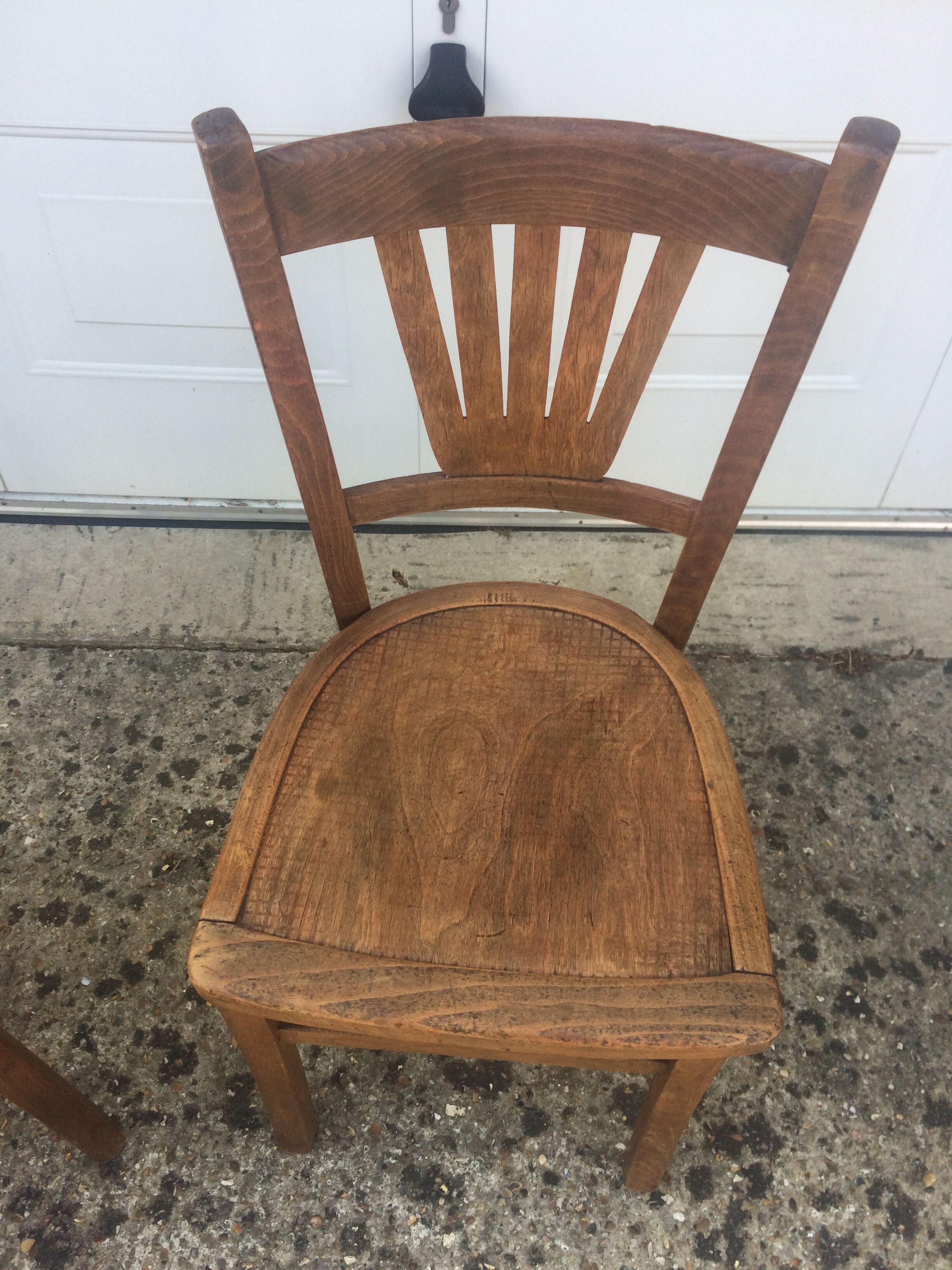 Pair of bistro chairs
