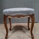 Louis XV style pouf velvet cover