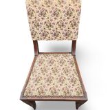 Paire de chaises style empire tissu fleuri