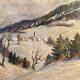 Winter Mountain Painting